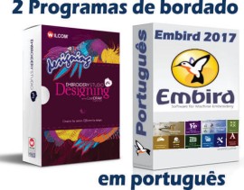 2 Programas Wilcom E4.2h + Embird 2017 BR - Completo 2025